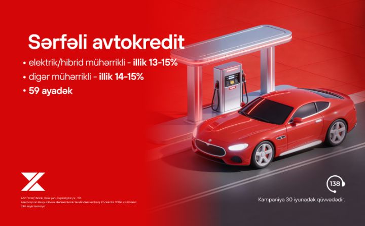 Xalq Bank sərfəli avtokredit şərtləri təqdim edir